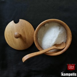 Cukrinė - druskinė "Tulpė marga" su  šaukšteliu Cukrinė - druskinė "Tulpė marga" su  šaukšteliu