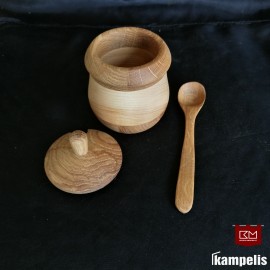 Cukrinė - druskinė "Tulpė maža" su šaukšteliu Cukrinė - druskinė "Tulpė maža" su šaukšteliu