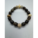 Jūros akmenėlių apyrankė – žalvaris, jūrinis ąžuolas