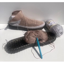  Nerti Batai su užtrauktuku rudi