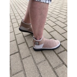  Nerti Batai su užtrauktuku rudi