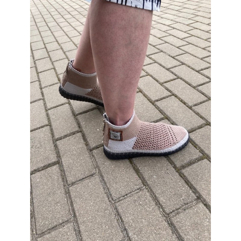  Nerti Batai su užtrauktuku rudi