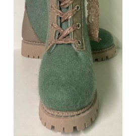 ilgi vandenyno žalios spalvos veltinio batai