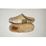 šlepetės įspiriamos vilnos, kreminės spalvos