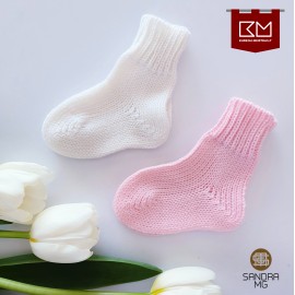 Kojinės mergaitėms Pirmosios merino vilnos kūdikio kojinytės