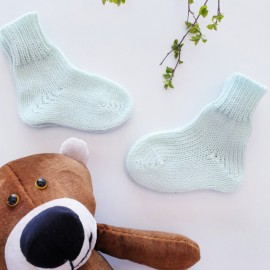 Merino vilnos kojinės Pirmosios merino vilnos kūdikio kojinytės