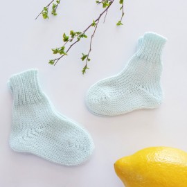 Merino vilnos kojinės Pirmosios merino vilnos kūdikio kojinytės