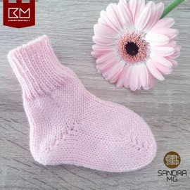 Kojinės mergaitėms Pirmosios merino vilnos kūdikio kojinytės