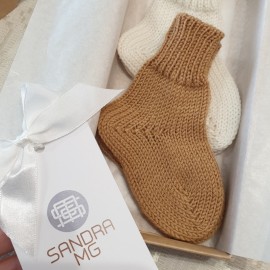 Kojinės kūdikiui Pirmosios merino vilnos kūdikio kojinytės