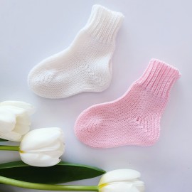 Kojinės mergaitėms Pirmosios merino vilnos kūdikio kojinytės