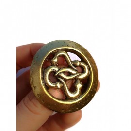 Žalvarinė Etnografinė Sagė su Žalčiais 2921