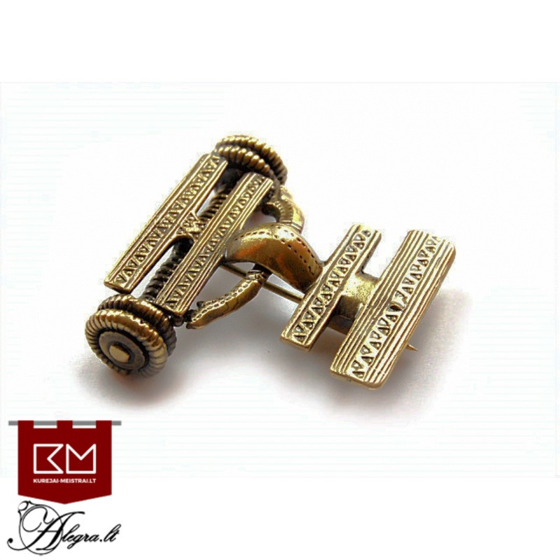 Žalvarinė lankinė laiptinė segė VII - VIII a. 2465 