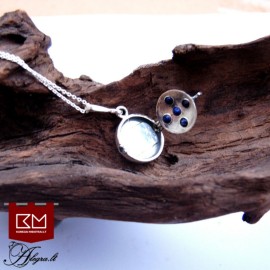 Sidabrinis atsidarantis medalionas  3057