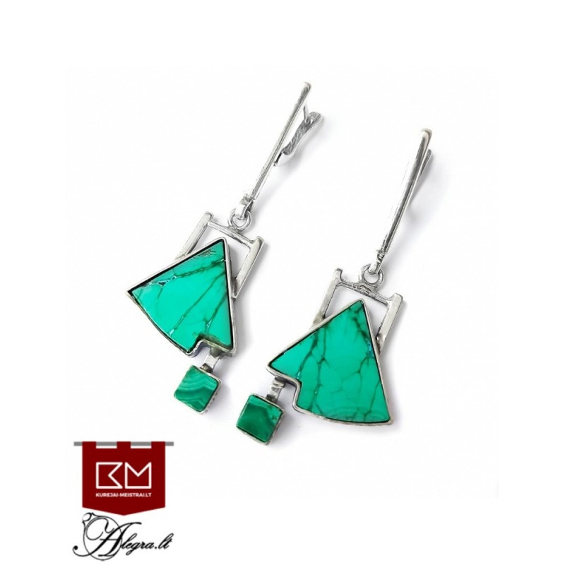  Auskarai ,Sidabras Ag 925 „Ryžtas“ (Pora)3573