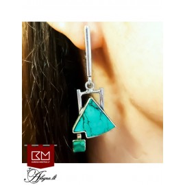  Auskarai ,Sidabras Ag 925 „Ryžtas“ (Pora)3573