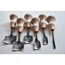 Medžio drožybos įrankių rinkinys 12 vnt.