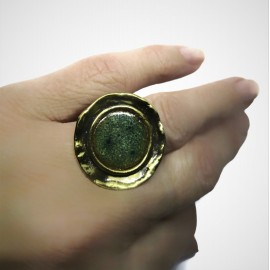 Žalvarinis žiedas ,,Žalia''