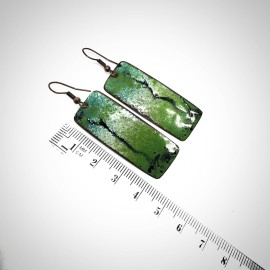 Emalio auskarai ,,Siluetai''