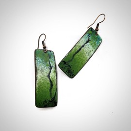 Emalio auskarai ,,Siluetai''