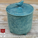 Dėžutė su paukšteliu melsva