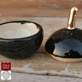 Dėžutė obuoliukas juodas