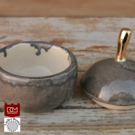 Dėžutė obuoliukas pilkas