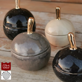 Dėžutė obuoliukas pilkas