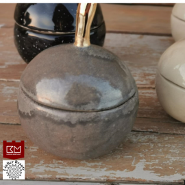 Dėžutė obuoliukas pilkas