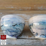 Keramikos puodeliai (piala-dubenėlis) (2 vnt.)