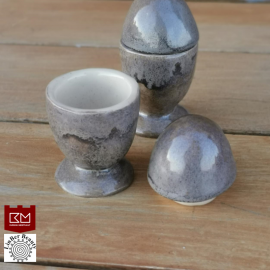 Linberžė kiaušinis pilkai sidabrinis (kiaušinio laikiklis)