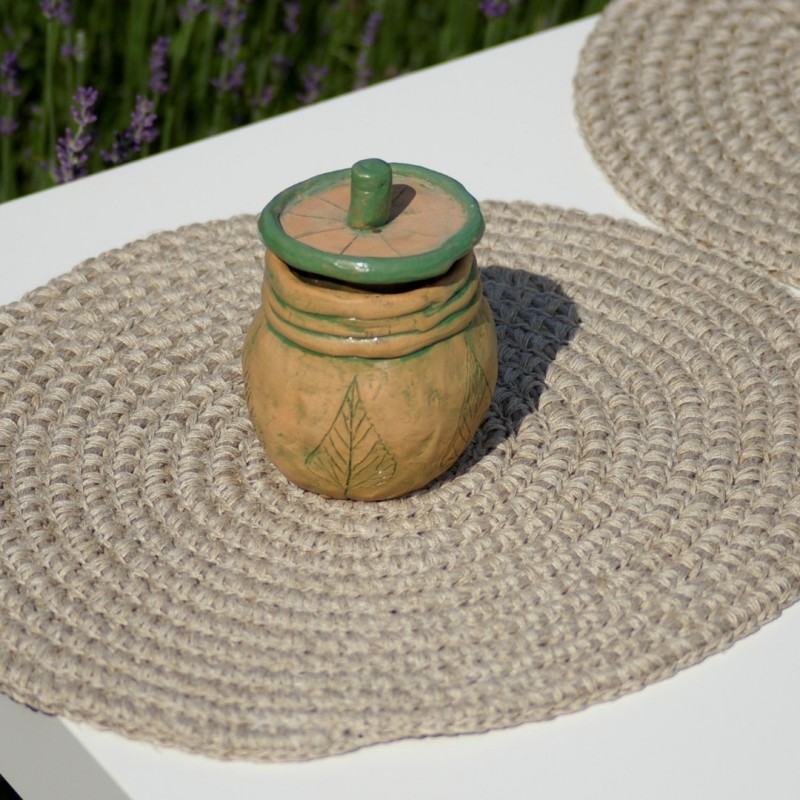 Lininis stalo padėkliukas Lininis stalo padėkliukas