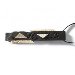 Sendinto ąžuolo ir žalvario pakabukas