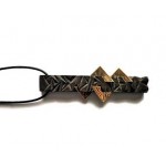 Sendinto ąžuolo ir žalvario pakabukas