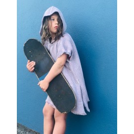 Vaikiškas  baltas lininis pončas 