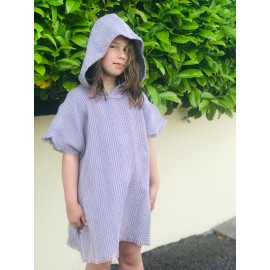 Vaikiškas  baltas lininis pončas 